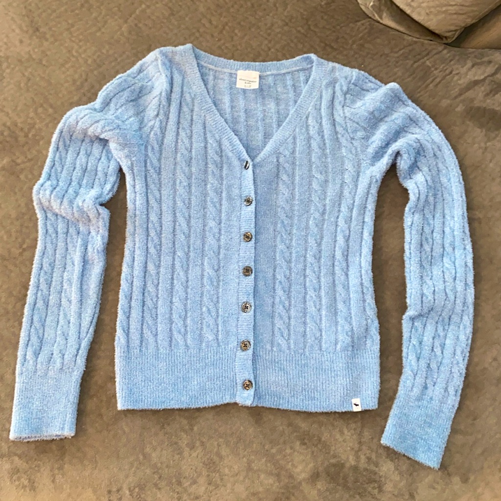 Cable Knit Button Down Sweater